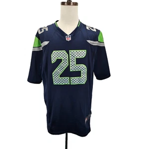 Camiseta Nike Seattle Seahawks para hombre talla L bordada en el campo NFL Sherman #25 - Imagen 1 de 11
