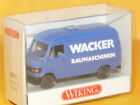 Wiking - Mercedes 207 D Kastenwagen &quot;Wacker Baumaschinen&quot; - GK 280/11 - Neu&amp;Ovp