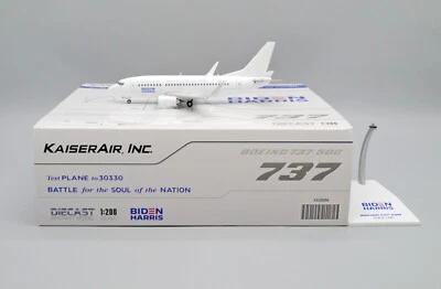 Jcwings Boeing 737-500 "Battle for the Soul of the Nation" N732KA 1/200 XX20096 - Immagine 1 di 4