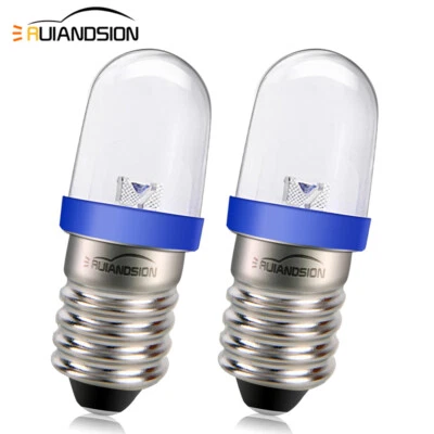 RUIANDSION E10 F5 LED MES Bombilla Coche Lámpara Instrumento Smiths Medidores Panel DC 6V 12V Verde ROJO