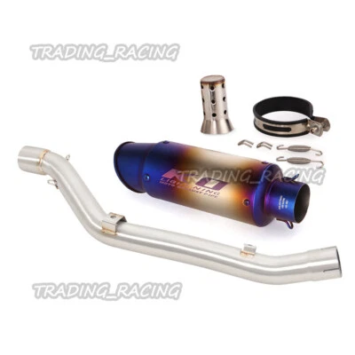 For Suzuki DRZ400S DRZ400SM 2000-2023 Exhaust System Mid Pipe Muffler Silencers - Image 1 of 4