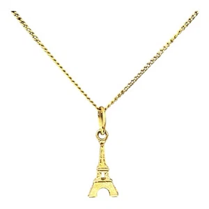 18ct 18K Yellow Gold Paris Eiffel Charm Pendant 1.09 Grams. Brand New - Picture 1 of 5