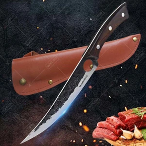 7 Inch Boning Knife High Carbon Stainless Steel Kitchen Knife Hand Forged Sharp - Picture 1 of 15