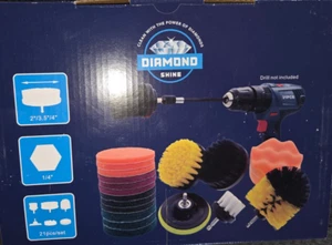 Car Buffing Pads Polishing for Drill Sponge Kit Waxing Foam Polisher, 21-Pieces - Picture 1 of 4