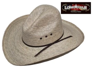 HONDO - Toasted Palm GUS ~COWBOY HAT~ Western PALM LEAF ~ Durable Straw - S M L - Picture 1 of 3