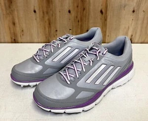 Adidas Women's Adizero Sport III Golf Shoes SIZE 8 Grey/Purple Q46906 (Z) - Picture 1 of 6