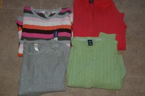 LOT vintage Gap Kids Cherokee sweater hoodie cable knit jacket XXL 14-16 Girls - Picture 1 of 8
