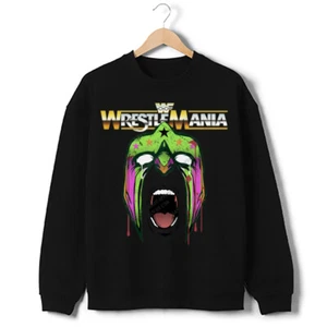 Sudadera The Ultimate Warrior Estilo Vintage Wrestlemania WWF Diseño Personalizado - Imagen 1 de 5