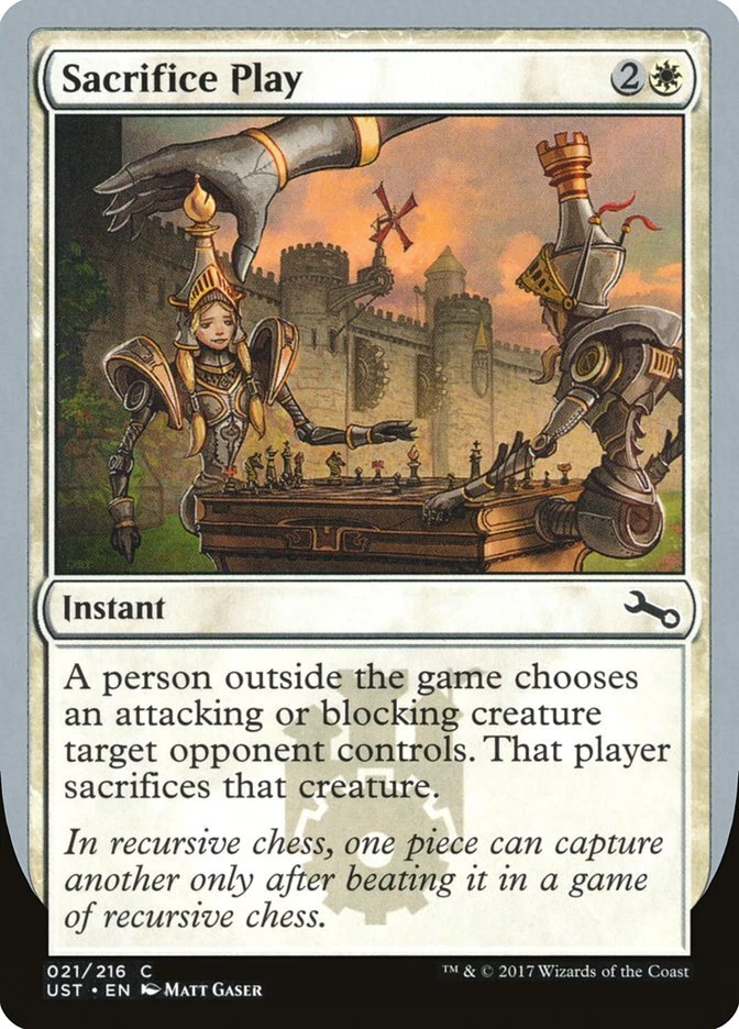 Magic the Gathering (mtg): UST: Sacrifice Play  (x 4) - Image 1 of 1
