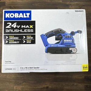 Lijadora de banda sin escobillas Kobalt 24V Max con herramienta de gestión de polvo solo KBS 124B-03 - Imagen 1 de 8