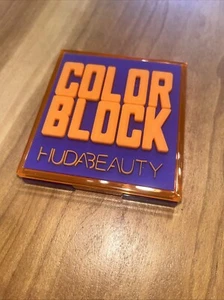 HUDA BEAUTY Color Block Obsessions Orange Purple Eyeshadow Palette Hudabeauty - Picture 1 of 5