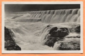 Bellegarde Frankreich Wasserfall am Rhein Echtfoto Postkarte 1932 - Bild 1 von 3