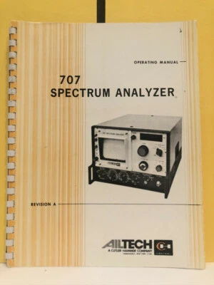 Ailtech 707 Spectrum Analyzer Operating Manual - Image 1 of 3