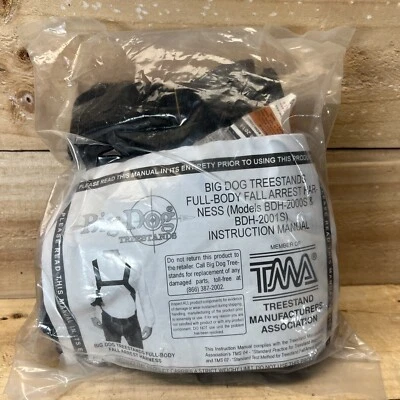 TMA Big Dog Treestands Full Body Fall Arrest Harness System BDH-2000S BDH-2001S - Image 1 of 4