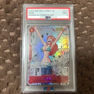 PSA9 Nami Parallel ONE PIECE Card The Best JPN PRB-01 Manga Alt Art OP01-016 - Picture 1 of 9