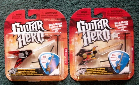 McFarlane Toys Guitar Hero Mix & Match Mini Guitar Kits 2 Widowmaker & Voracious Cover