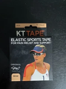 KT Tape Kinesiology Therapeutic Sports Tape, 20 Strips, 10" Precut Beige - Picture 1 of 4