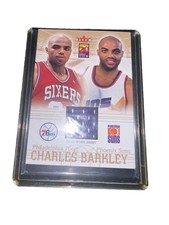 CHARLES BARKLEY 2004 FLEER GAME-WORN JERSEY SUNS CARD!
