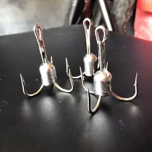 12 count 8/0 weighted treble snag hooks 1.25oz - Picture 1 of 4