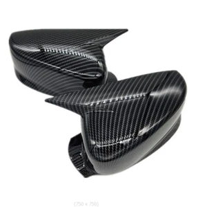 2x Tapicería de cubierta de espejo retrovisor lateral aspecto fibra de carbono para Honda Accord 2008-2013 - Imagen 1 de 7