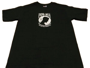Vtg./New POW - MIA Vietnam War You Are Not Forgotten Large Black T-shirt US Made - Picture 1 of 5