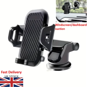 Universal Car Phone Holder 360 Windscreen Suction Mount GPS Stand Cradle - Picture 1 of 8