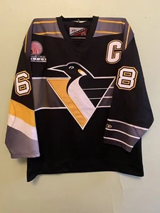 Jaromir Jagr Pittsburgh Penguins Japan Game One 2000 Jersey Pro Player Large - Picture 1 of 3