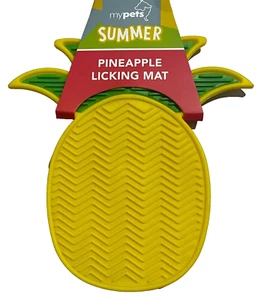Dog licking mat Pet/Puppy Cat Licking Mat Pine apple Licking Mat Distraction Pad - Picture 1 of 4