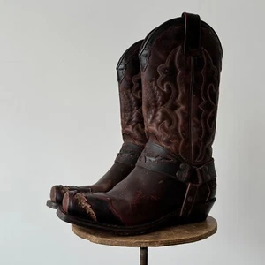 Women Sendra 4060 Britnes Fl. Marron-Evolution Tang Boots Brown Cowboy Size US 9 - Picture 1 of 8
