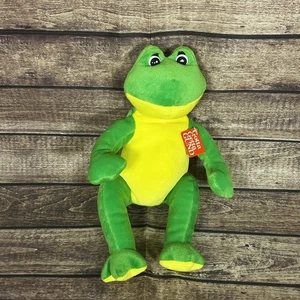 Gund Plüsch Beanie Flash Frosch 13 Zoll grün gelb 40812 mit Etikett - Bild 1 von 7