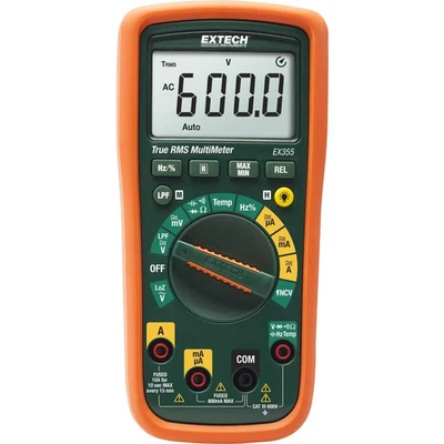 Extech EX355 Hand-Multimeter digital CAT III 600 V Anzeige (Counts): 6000 - Bild 1 von 4