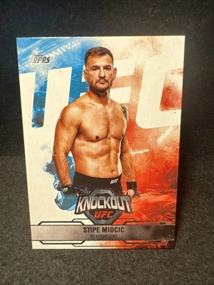 2025 Topps UFC Knockout Red White & Blue Stipe Miocic #3 - Image 1 of 4
