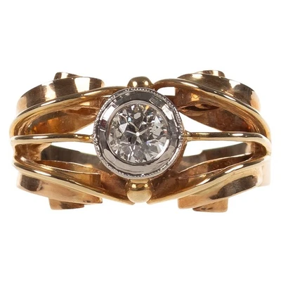 Ring in Gold 585 mit 0,40 ct. Altschliff Diamant  Gr. 57/18,1 mm  (D3567) - Bild 1 von 4