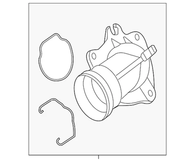 Kit de termostato líquido de arrefecimento do motor Mercedes-Benz genuíno 642-200-20-15 - Imagem 1 de 3