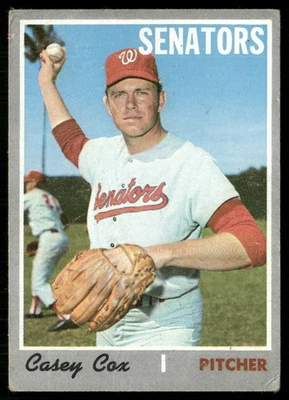 1970 Topps Casey Cox (Ink On Back) Washington Senators #281 - Image 1 of 2