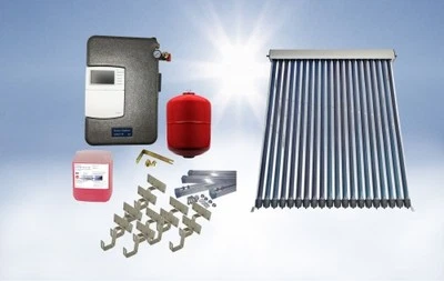 Solaranlage Solarpaket Solarthermie Warmwasser Heizung Röhrenkollektor 3,1m² - Bild 1 von 4