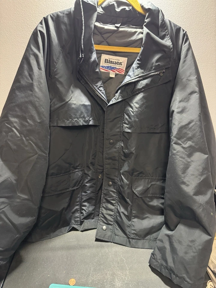 Blauer Jacket Mens 2XL Gore Tex Military Police Waterproof Removeable Liner Navy - Image 1 of 4