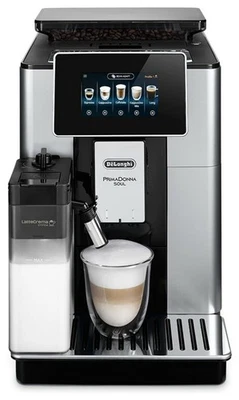 DeLonghi ECAM 610.55SB Kaffeevollautomat PrimaDonna Soul, Silber - Bild 1 von 4