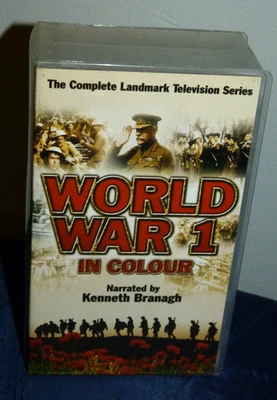 World War 1 In Colour - Narrated by Kenneth Branagh  Sealed VHS video Tapes x 2 - Image 1 of 4