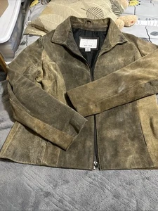 Leather Jacket Brown Suede Women’s L From Wilson Leather EUC - Picture 1 of 9