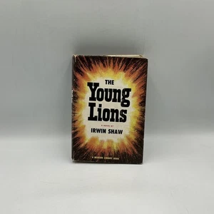 Vintage 1953 The Young Lions Irwin Shaw Modern Library Giant Hardcover DJ Book - Foto 1 di 20