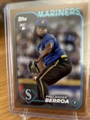 2024 Topps Gold #36 Prelander Berroa RC 1581/2024 - Image 1 of 2