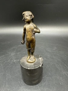 Bronzefigur Junge ,Marmorsockel -G.6 - Bild 1 von 11
