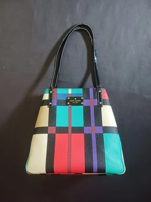 Bolso de Mano Kate Spade Perry Street Cuadros Michelle Cuadros Ampliable Grande... Foto 1 de 4