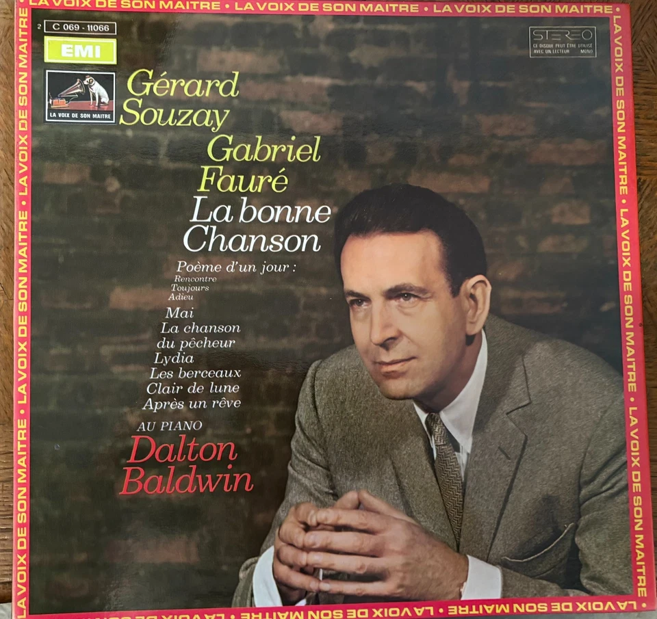 GEARARD SOUZAY - DALTON BALDWIN / FAURE la bonne chanson     / EMI - Image 1 of 1