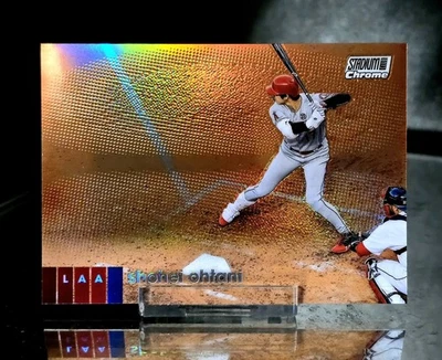 SHOHEI OHTANI 2020 TOPPS STADIUM CLUB CHROME #145 REFRACTOR ANGELS 3798 - Image 1 of 3