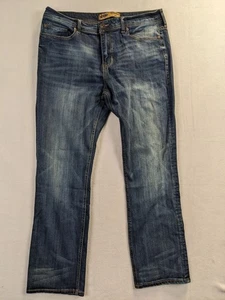 Seven 7 Premium Denim Straight Fit Mens Jeans 36 x32 Blue - Picture 1 of 8