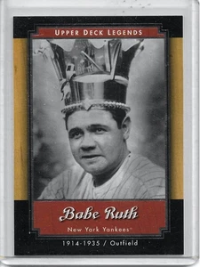 2001 Upper Deck Legends Babe Ruth #42 HOF Yankees - Bild 1 von 2