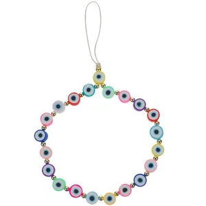 Anti-verlorene Handykette Fräulein Böse Augen Perlen Handy-Lanyard - Afbeelding 1 van 12