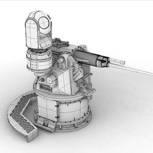 1/72/100/144/200/250/350 U.S. Mk 38 Mod 2 25mm mitrailleuse 3DPrint - Photo 1 sur 27